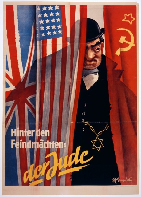 Nazi anti-Jewish propaganda.